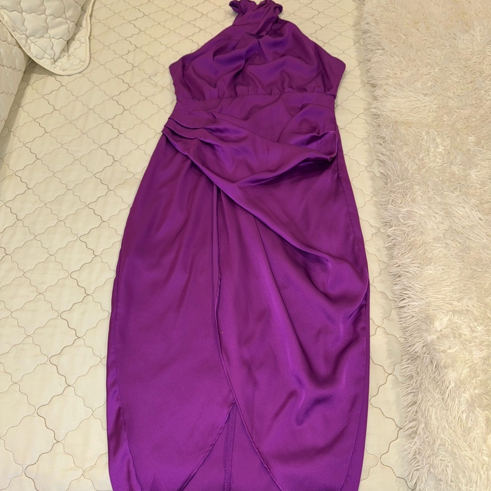 Elegant Purple Women's Dress